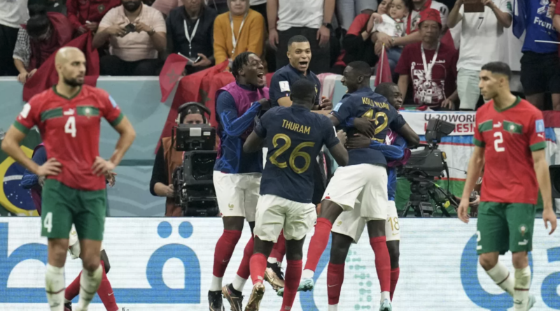France defeats Morocco 2-0 in the World Cup semi final in Qatar