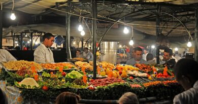 Marrakech open air night market